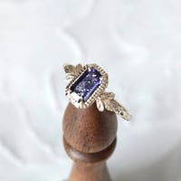 germinating iolite sunstone ring -S-