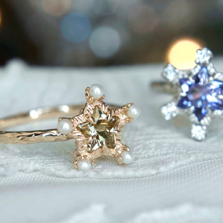 brightest star yellow zoisite ring