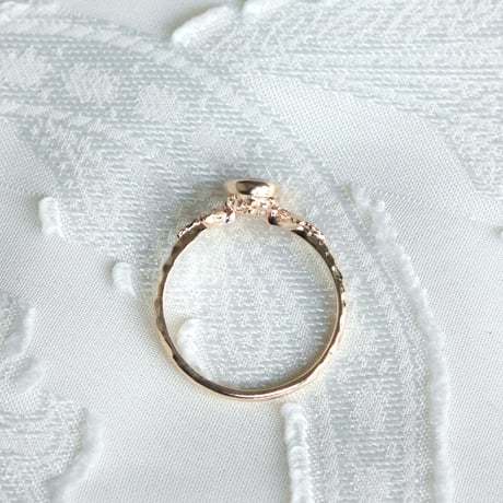 germinating pink spinel ring
