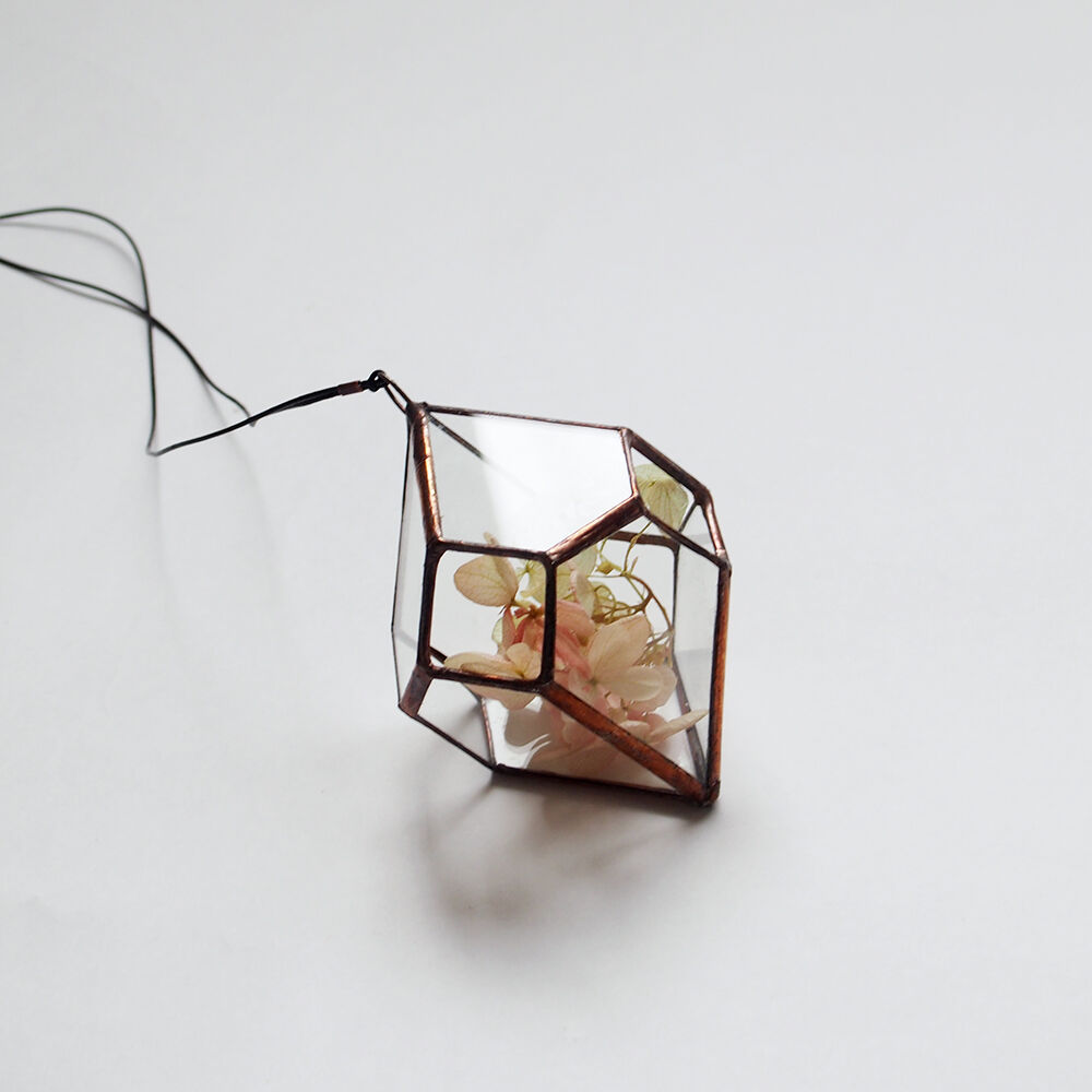 mini hanging flowervase/植物セット/変形多面体A/antique S mini hanging flowervase/植物セット/変形多面体A/antique S