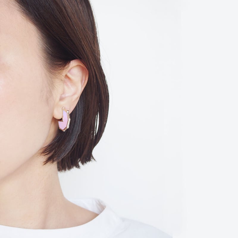 octagon pierce/earring / pink | Scape octagon pierce/earring / pink | Scape