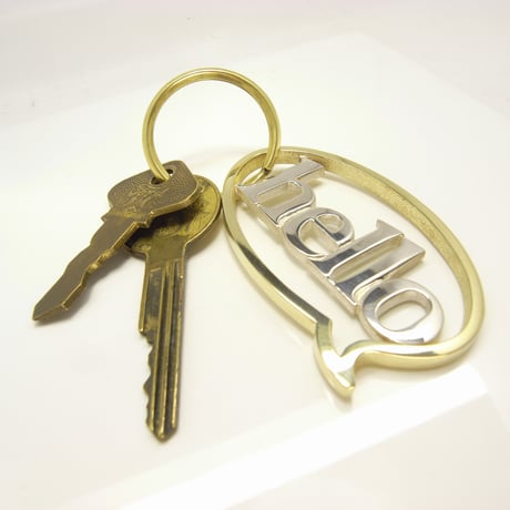 balloon＋hello Keyholde | Silver × Brass