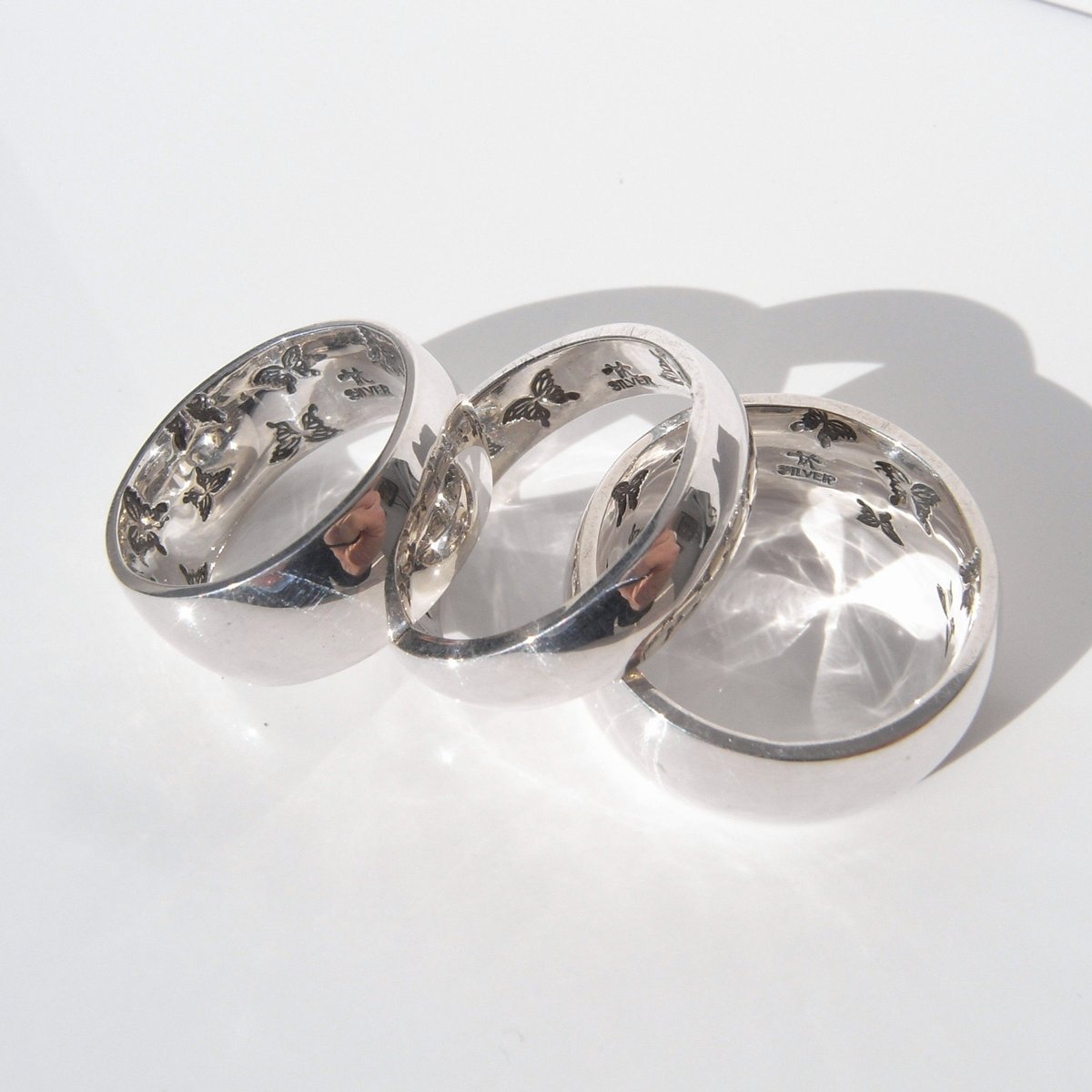 ❣️オマケ❣️大理石❣️蝶々カワ❣️ホワイトターキッシュオニキス プレート♥ 蝶の舞う指輪 | large | suzukiso