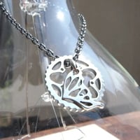 34T chainring necklace＋蝶・片羽