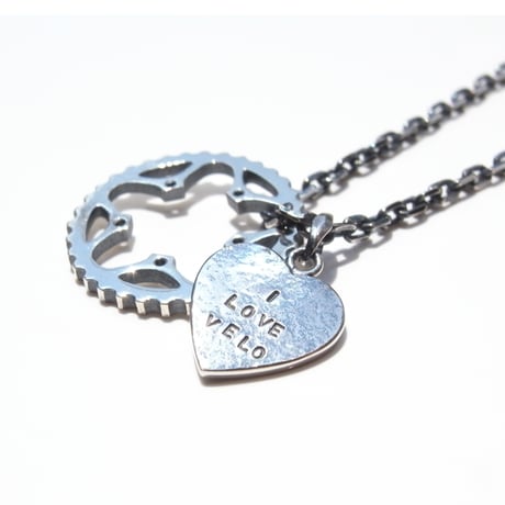 34T chainring necklace＋heart plate