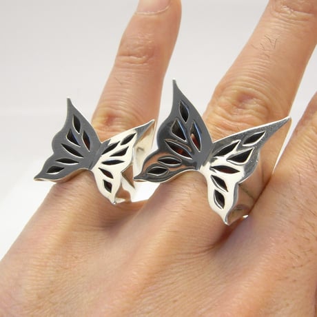 Block butterfly ring | Small