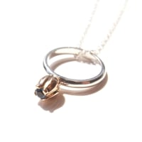 Garden Baby Ring | Tulip | pink gold × silver