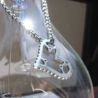 33T「open heart」chainring necklace