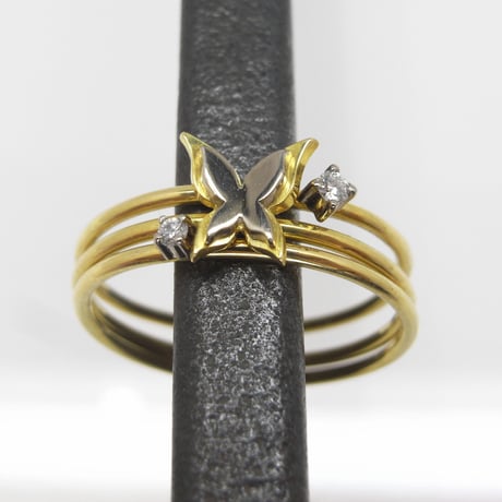 sottile - layer butterfly ring