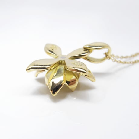 garden-hasu-necklace | k18yg×k18wg