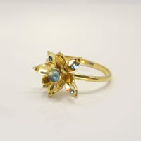 Garden-hasu-Ring | blue topaz