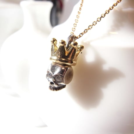 baby skull × baby crown | sv × k18yg with diamond