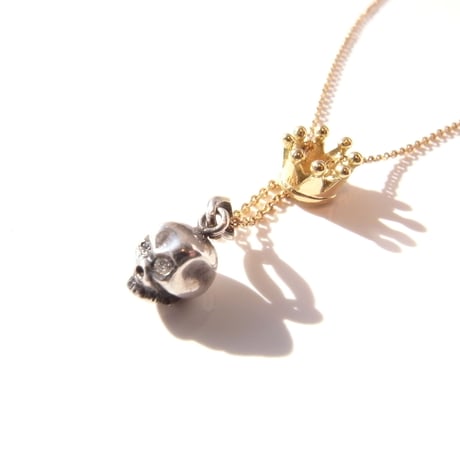 baby skull × baby crown | sv × k18yg with diamond