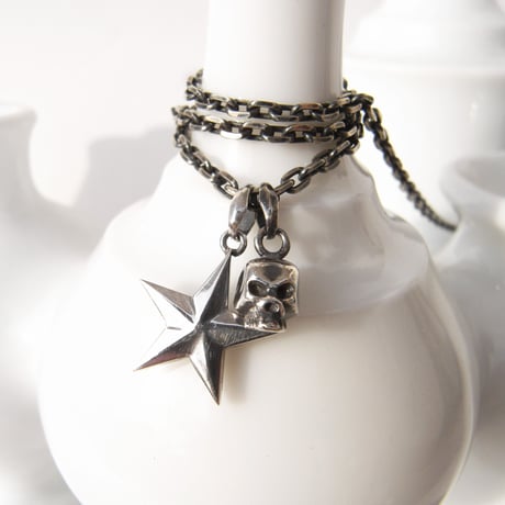 the big star!!+baby skull necklace
