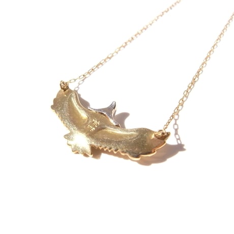 baby eagle necklace | k18yg × k18wg