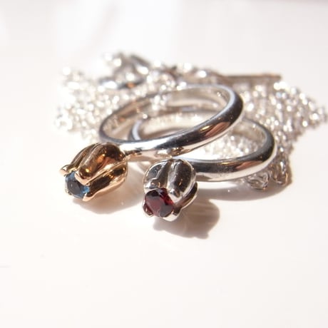 Garden Baby Ring | Tulip | silver × silver
