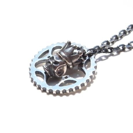 34T chainring necklace＋king skull