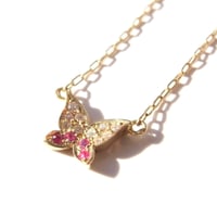 bijou butterfly necklace | dia × ruby