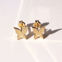 petite butterfly pierce | large