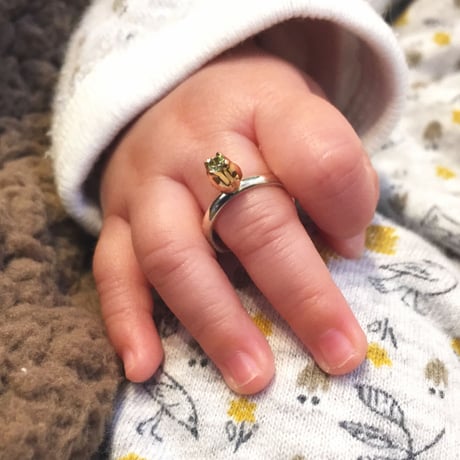 Garden Baby Ring | Tulip | silver × silver