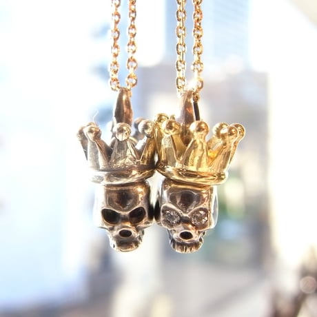 baby skull × baby crown | sv × k18yg with diamond