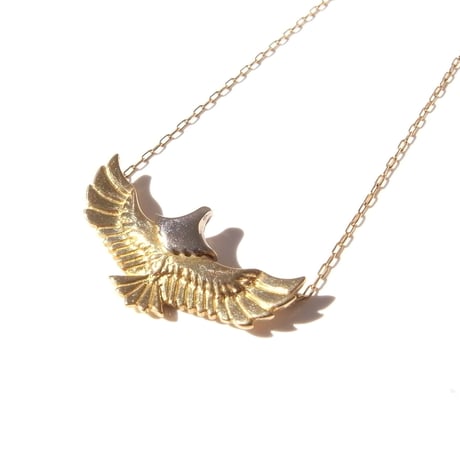 baby eagle necklace | k18yg × k18wg