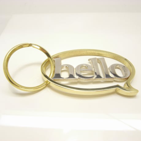 balloon＋hello Keyholde | Silver × Brass
