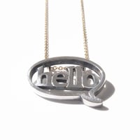 baby!! balloon＋hello necklace | silver×k10yg