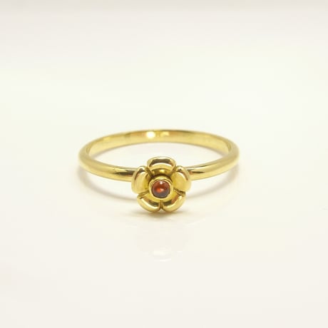 Garden flower Ring | type A | garnet