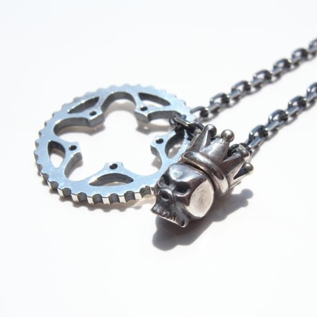 34T chainring necklace＋king skull