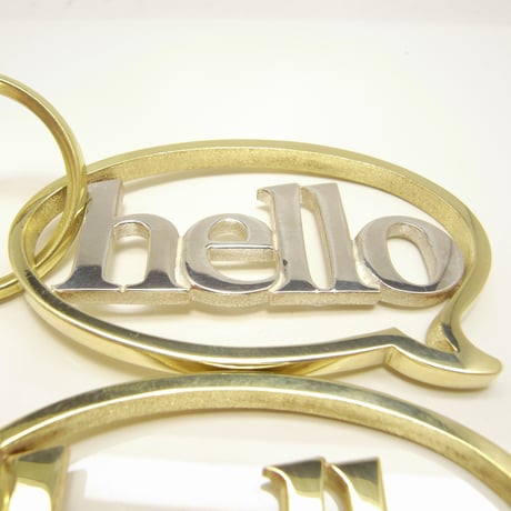 balloon＋hello Keyholde | Silver × Brass