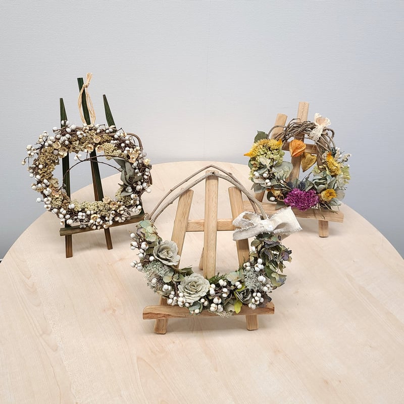 ◇ドライフラワーリース◇ summer ぽい antique◇◇