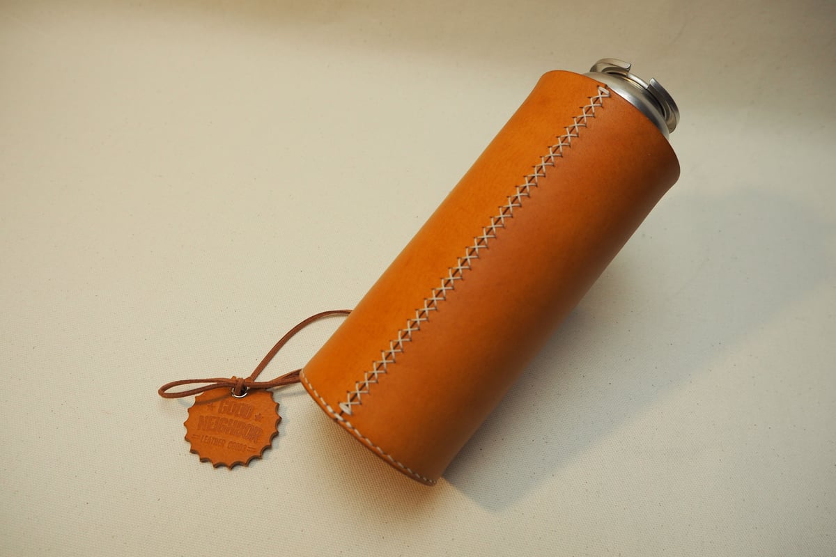 Mountain research ガス缶カバー オレンジ Mountain research ガス缶