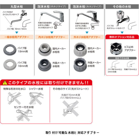 ピュリフリー【ホワイト：PF-W4】2年使える浄水器(税込送料込)