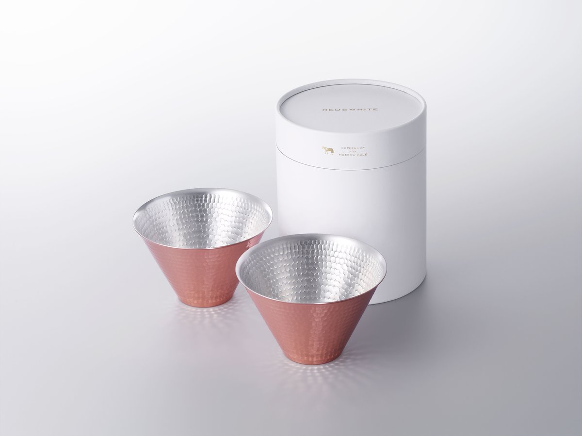 122-02 R＆W MOSCOW MULE CUP 2P 鎚目 | 織田幸銅器 オンラインショップ