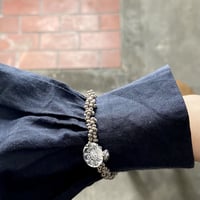vintage gray knitting bracelet/OTOME ブレスレット/一点物/再販なし