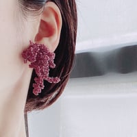 Loop ∞ /pierce  or  earring/ kusumi purple/蔵出しビーズオンライン限定販売