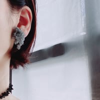 Loop ∞ /pierce  or  earring/ kusumi blue gray/蔵出しビーズオンライン限定販売