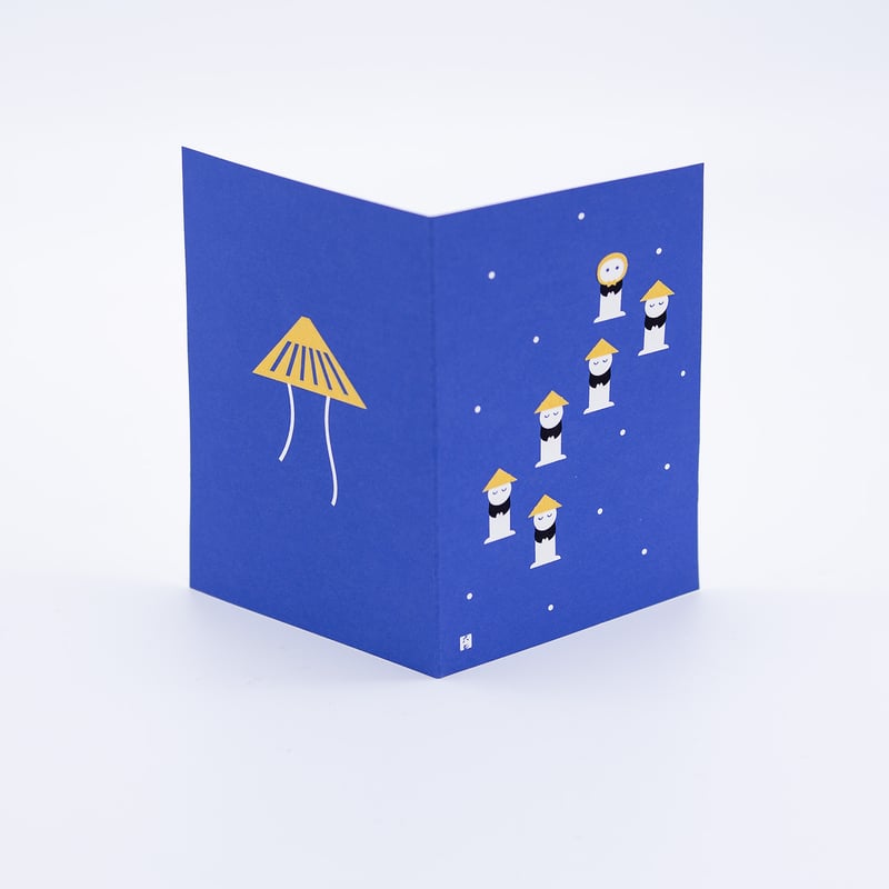 むかしむかしカード 笠地蔵（封筒付き） | 京都烏丸六七堂