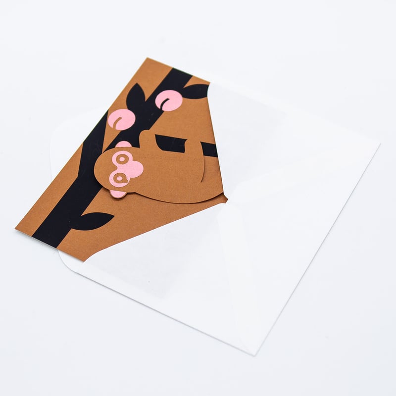 動物くるくるカード 猿も木から落ちる | 京都烏丸六七堂