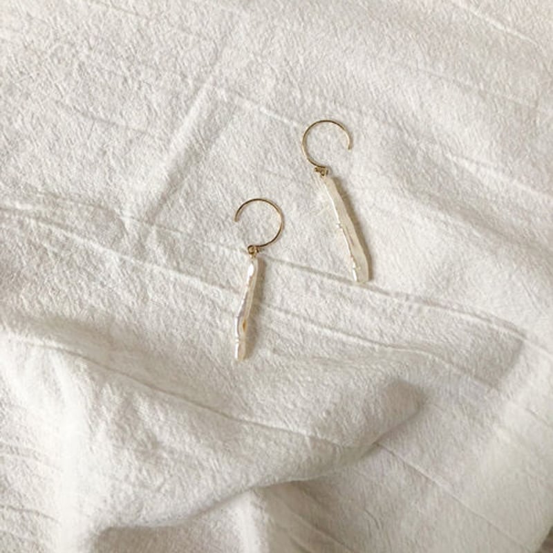 14kgfスティックバロックパールピアス/020134 | TUWAKRIM 