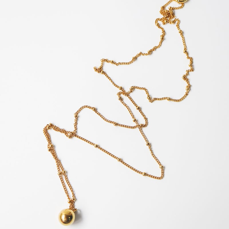 Metal ball necklace long/022001 | TUWAKRIM Metal ball necklace long/022001 | TUWAKRIM