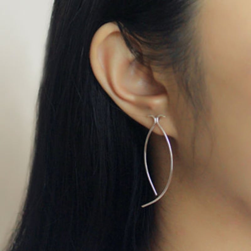 S925ダブルウェーブピアス/020138 | TUWAKRIM
