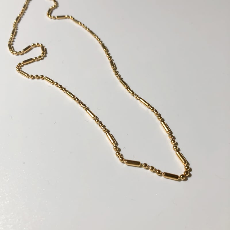 ショート&ロングボールチェーンネックレス/020190 | TUWAKRIM ショート&ロングボールチェーンネックレス/020190 | TUWAKRIM