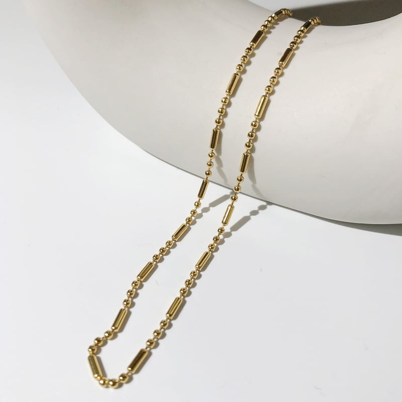 ショート&ロングボールチェーンネックレス/020190 | TUWAKRIM ショート&ロングボールチェーンネックレス/020190 | TUWAKRIM