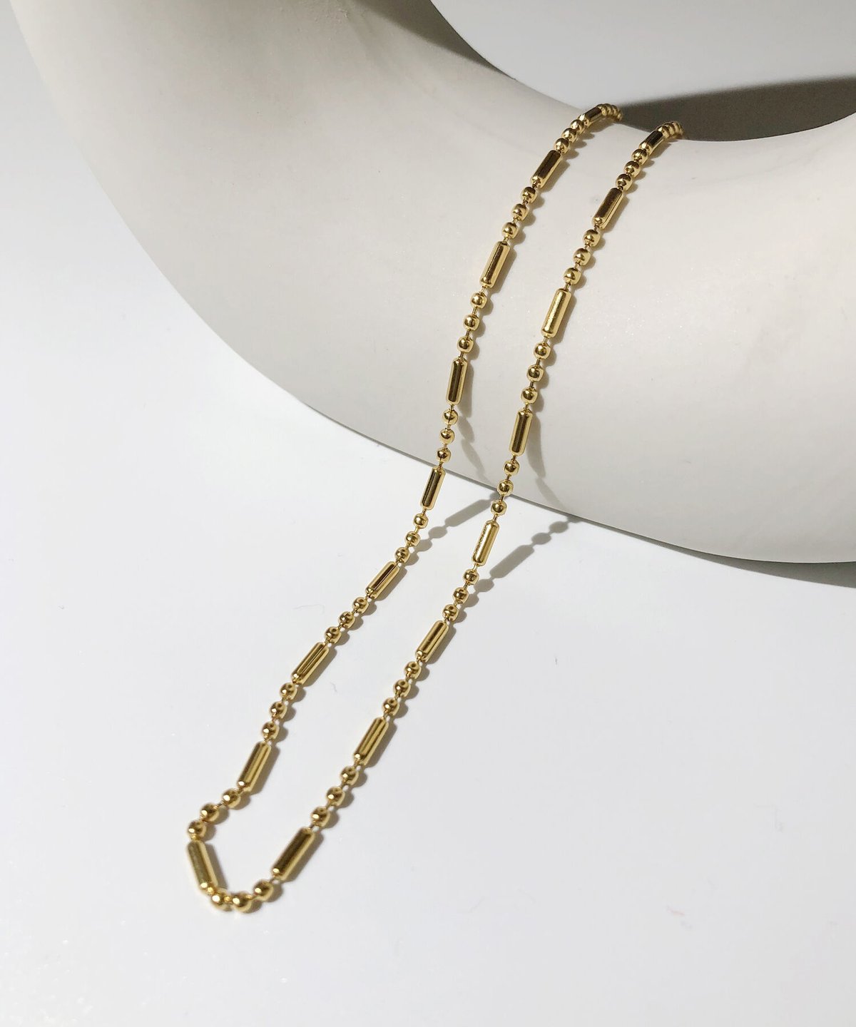 ショート&ロングボールチェーンネックレス/020190 | TUWAKRIM ショート&ロングボールチェーンネックレス/020190 | TUWAKRIM