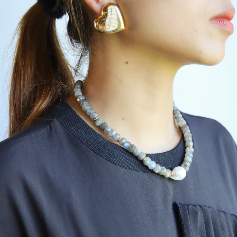 ムーンストーンバロックパールネックレス/024004 | TUWAKRIM ムーンストーンバロックパールネックレス/024004 | TUWAKRIM