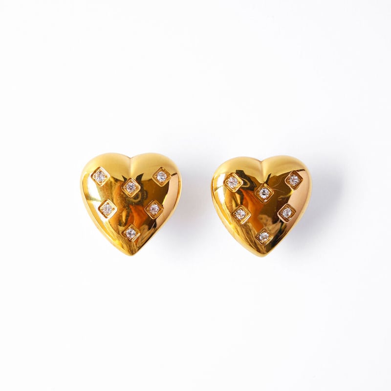 ハートジルコニアピアス/023026 | TUWAKRIM