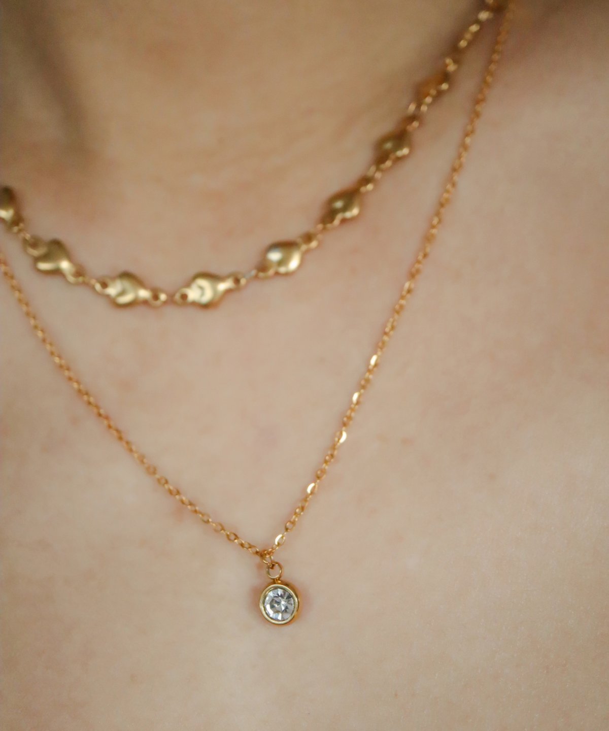 ハート2連ネックレス/024120 | TUWAKRIM 