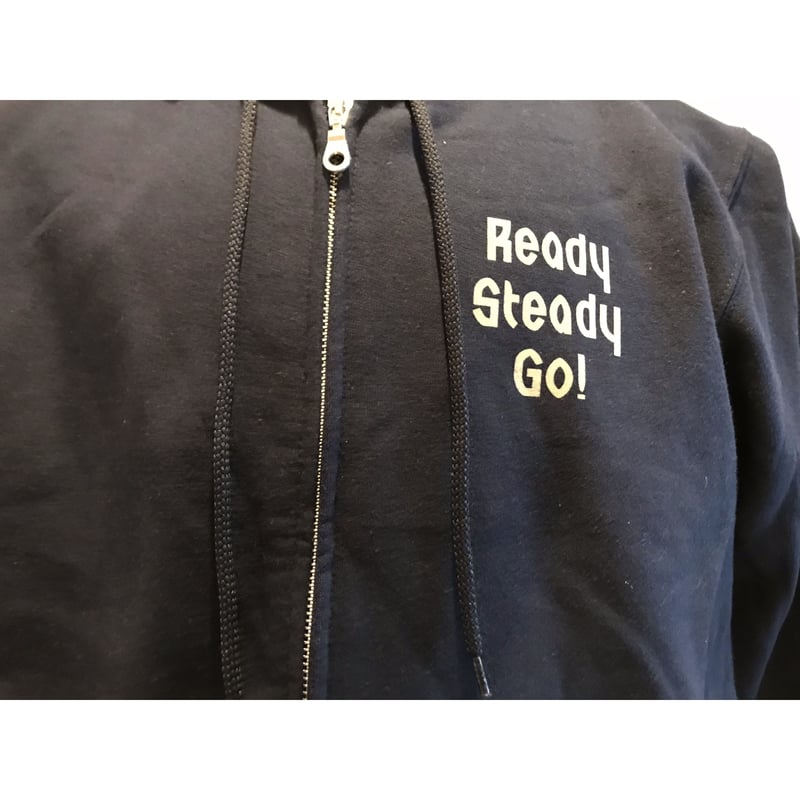 フード付きパーカー 'Ready Steady Go!' 90' Ready Steady Go